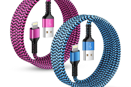 Rapid Charging Iphone Cable, Apple MFI Certified Extension Charging USB Wire, Long Braided Data Sync Transfer Power Line for Iphone 14 13 12 11 Pro Max/10/Xs/Xr/Se, USB to Lightning Cord 10FT | 2Pcs
